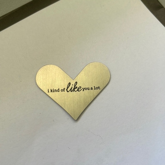 Origami Owl Silver Heart Plate for Large Locket - Picture 2 of 3